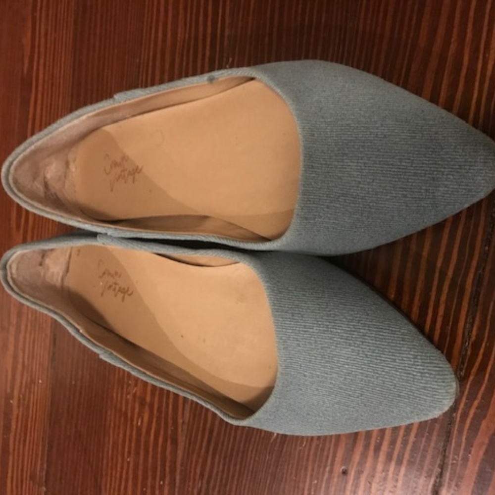 Light Blue/Denim Crown Vintage Flats